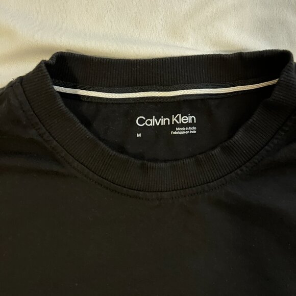 Calvin Klein Jeans Men's Traveling Logo Long Sleeve Varsity Tee / Size M - Picture 3 of 6